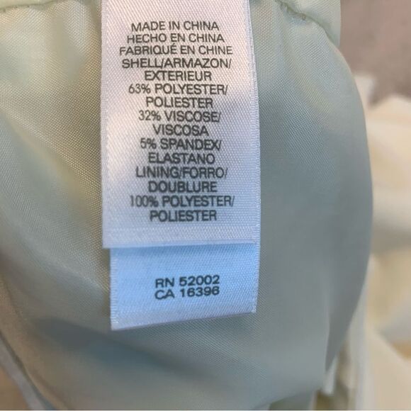 𝅺LIZ Claiborne cream Audra trouser pants Sz 6 - Picture 6 of 11